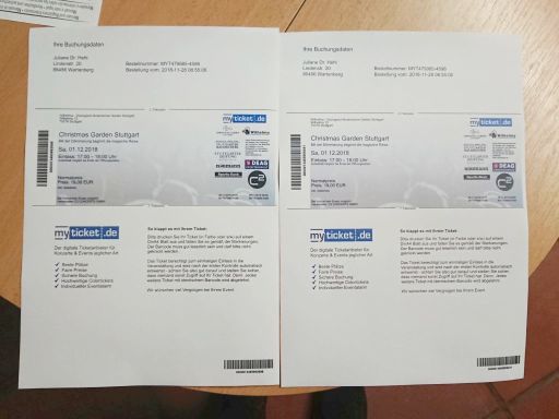 Christmas Garden Ticket